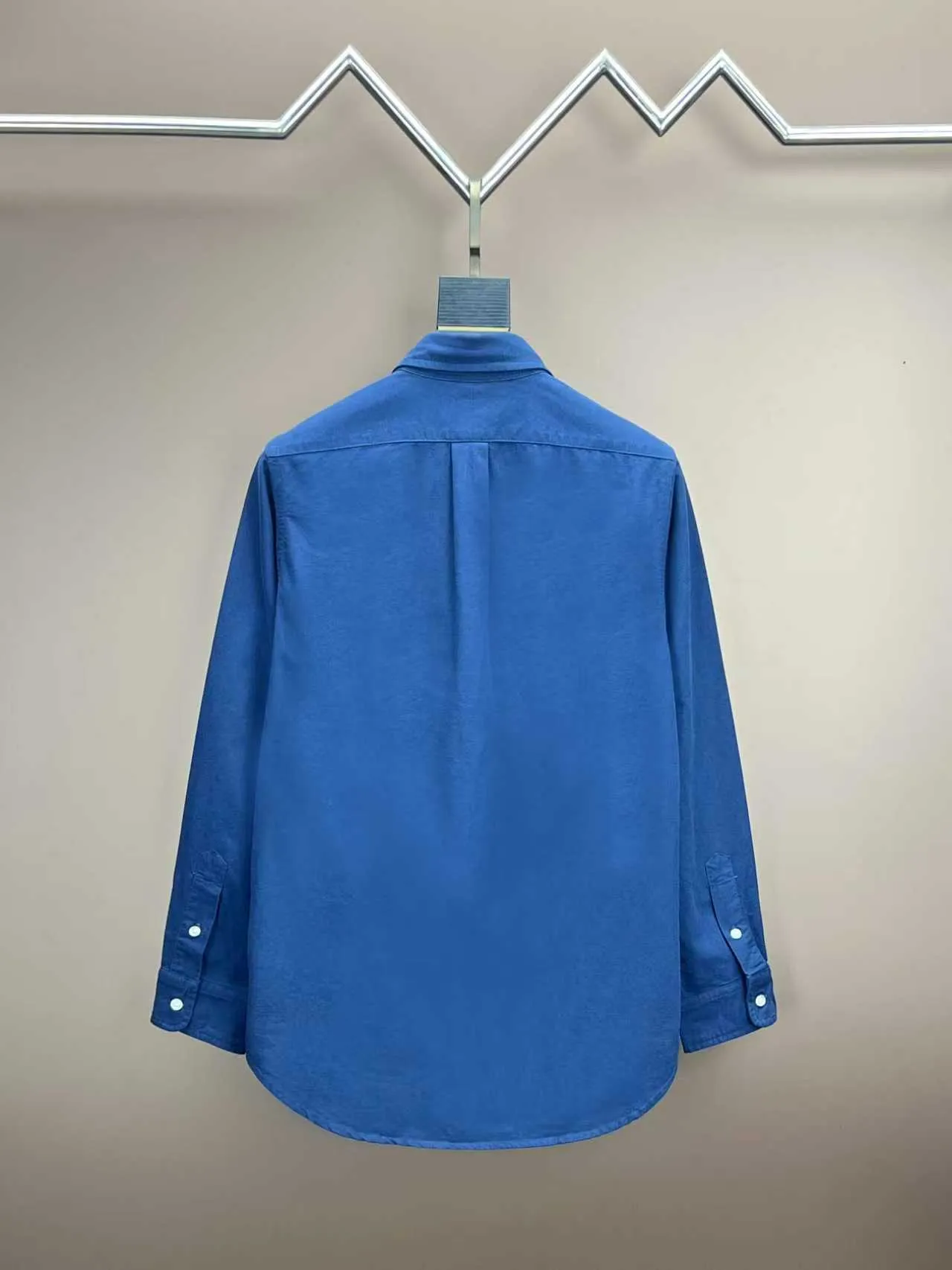 P360 Polo 25ss new solid color logo embroidered buttoned long-sleeved shirt men's high version code number: XS.S.M.L.XL.